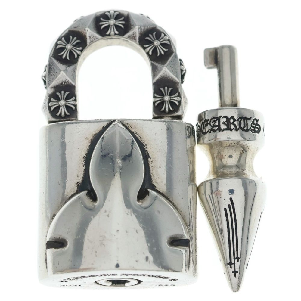 Chrome Hearts Padlock Flerknee Pendant Top Silver