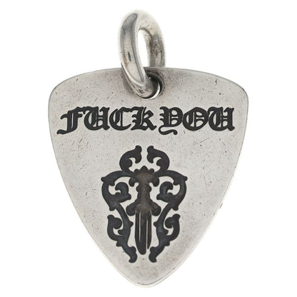 Chrome Hearts Guitar Pick Pendant Top Silver