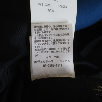 Versace Long Coat Blue Wool 42 — view 8