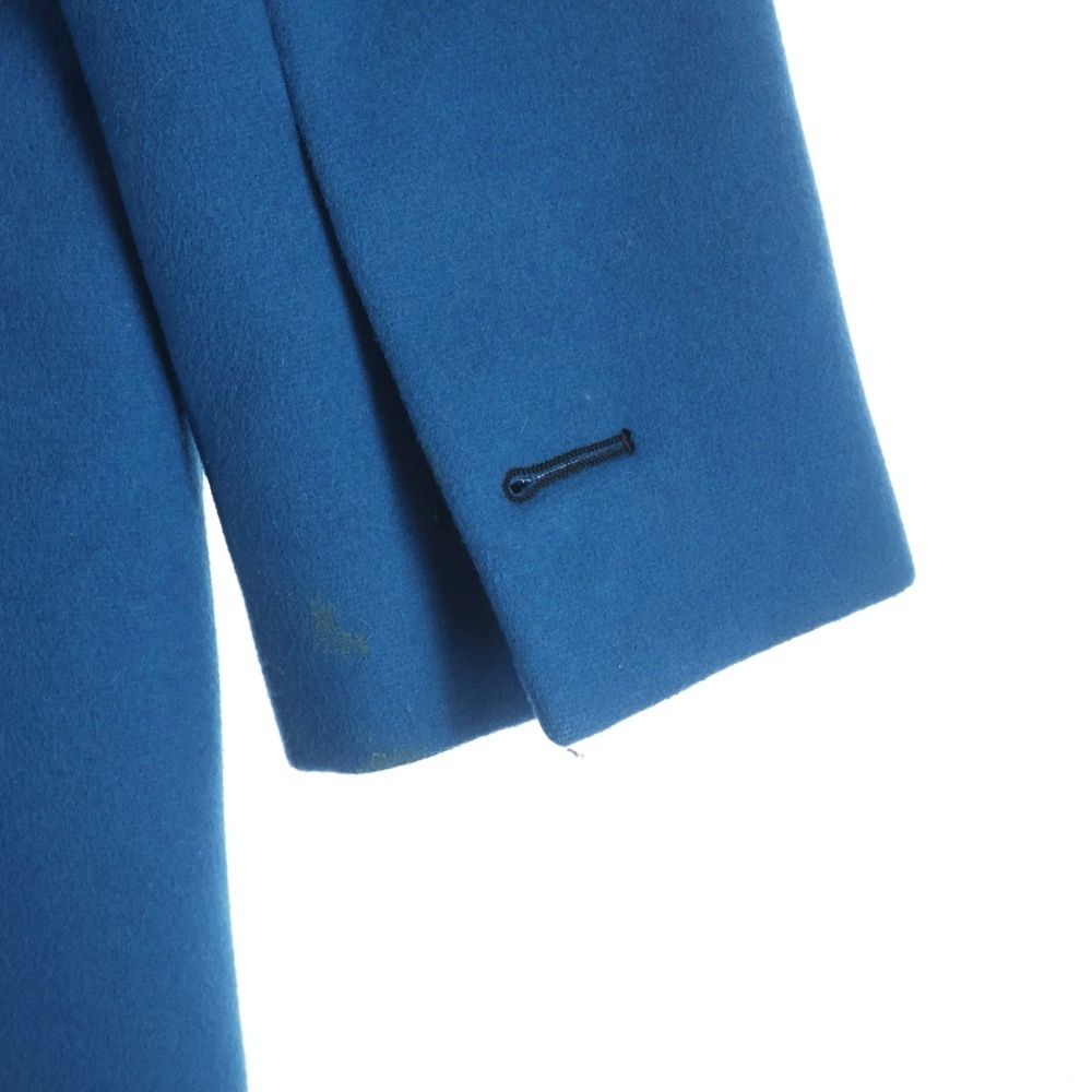 Versace Long Coat Blue Wool 42 — view 5