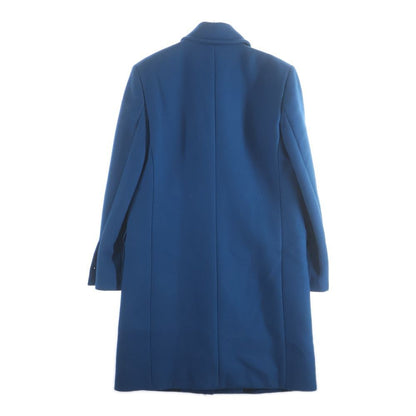 Versace Long Coat Blue Wool 42 — view 2