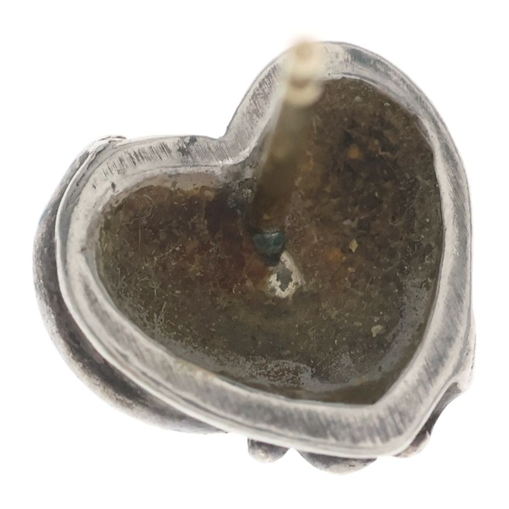 Chrome Hearts Stud Heart Earrings Silver — view 5