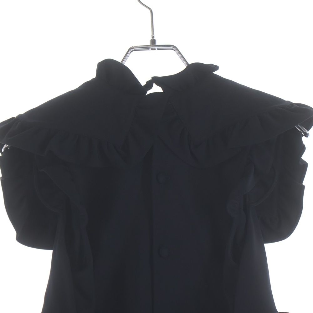 Balenciaga Frill Dress Black — view 3