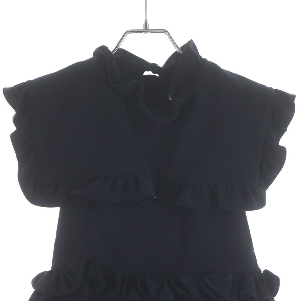 Balenciaga Frill Dress Black — view 4