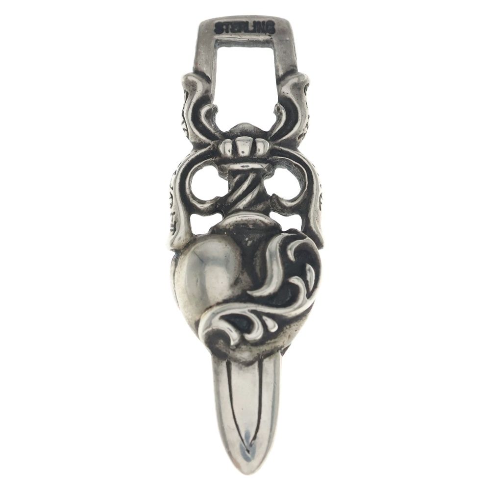 Chrome Hearts Dagger Heart Daga Pendant Top Silver — view 2
