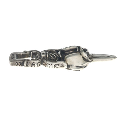 Chrome Hearts Dagger Heart Daga Pendant Top Silver — view 3