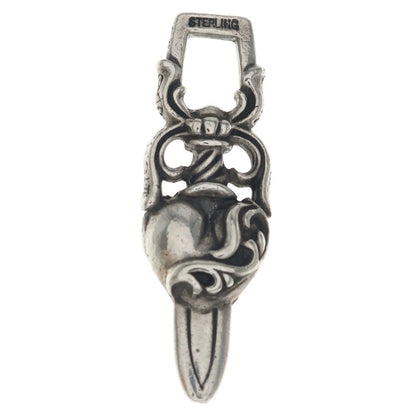 Chrome Hearts Dagger Heart Daga Pendant Top Silver — view 2