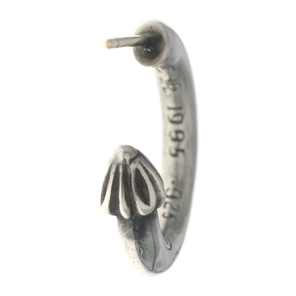 Chrome Hearts Hoop Plain Earrings Silver — view 2