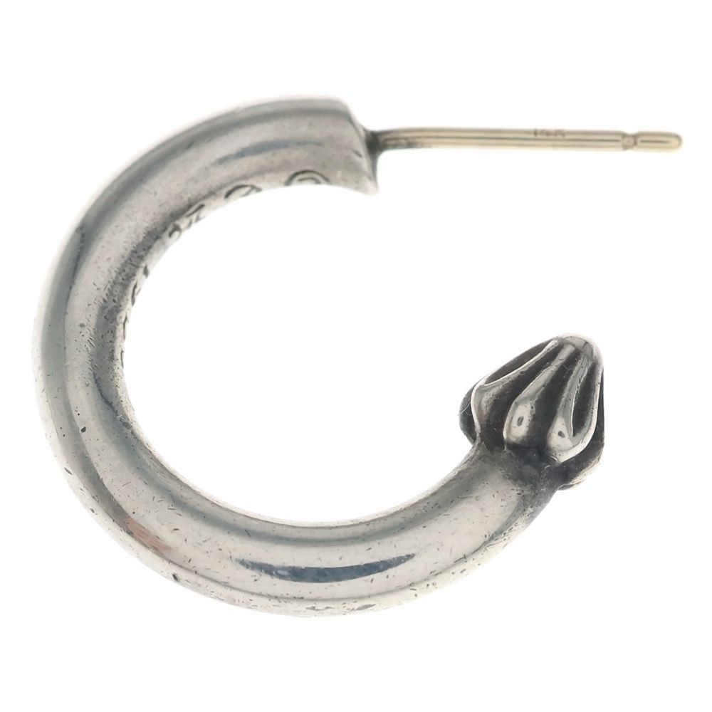 Chrome Hearts Hoop Plain Earrings Silver — view 4