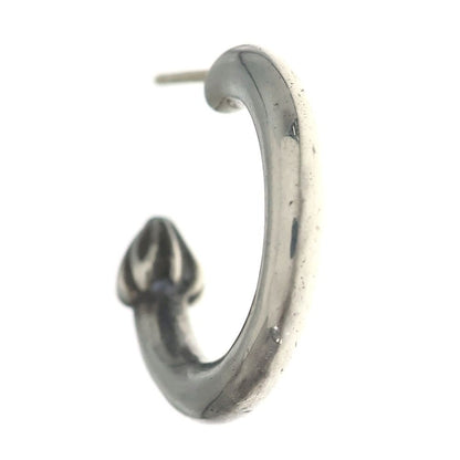 Chrome Hearts Hoop Plain Earrings Silver