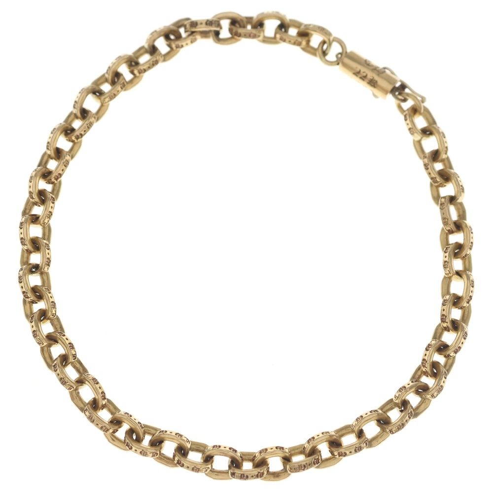 Chrome Hearts 22k Paper Chain Bracelet Gold