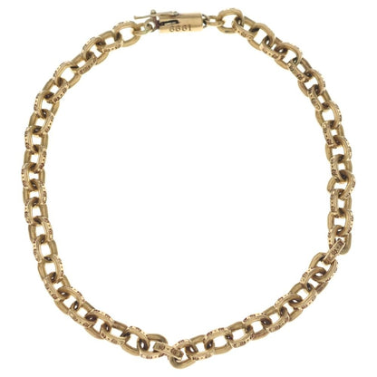 Chrome Hearts 22k Paper Chain Bracelet Gold — view 2