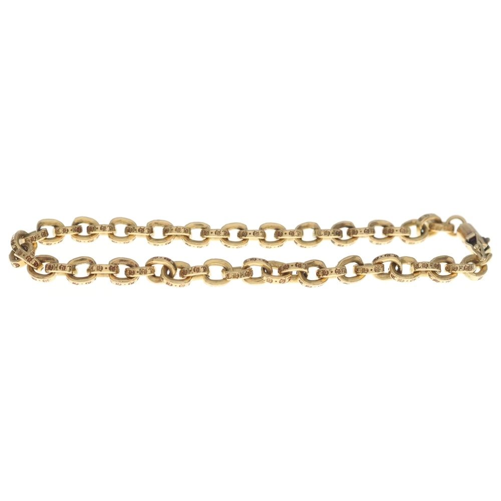Chrome Hearts 22k Paper Chain Bracelet Gold — view 4