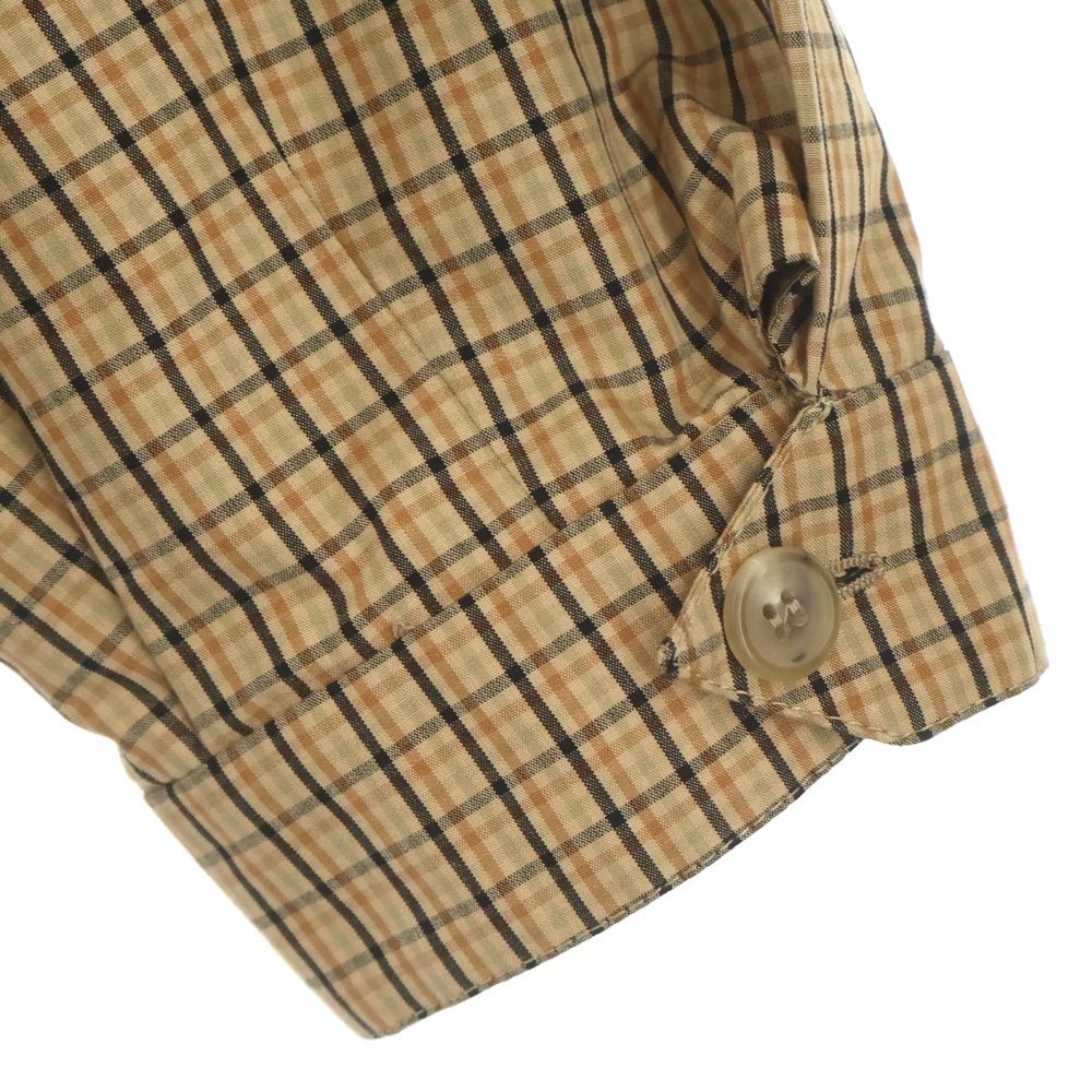 Miu Miu Check Allover Front Logo Zip Up Jacket Beige — view 6