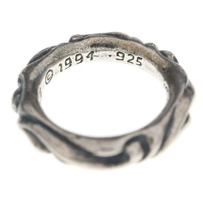Chrome Hearts Scrl Band Scroll Ring Silver — view 5