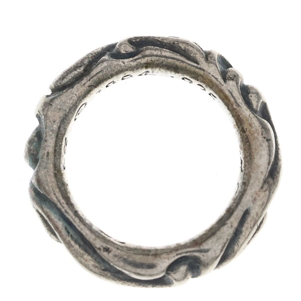 Chrome Hearts Scrl Band Scroll Ring Silver — view 6