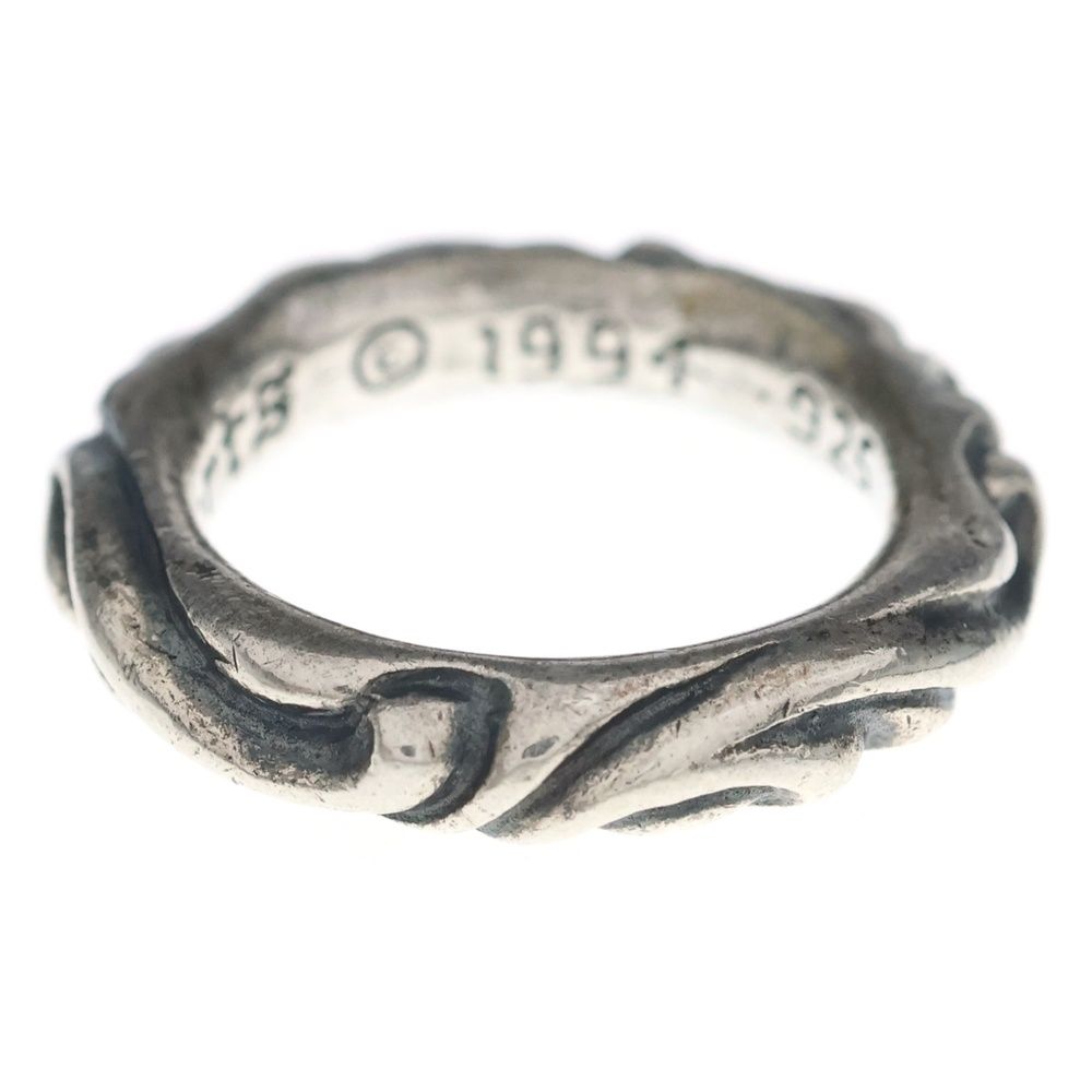 Chrome Hearts Scrl Band Scroll Ring Silver — view 3