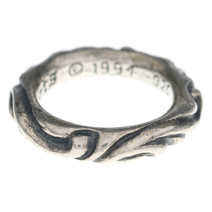 Chrome Hearts Scrl Band Scroll Ring Silver — view 3