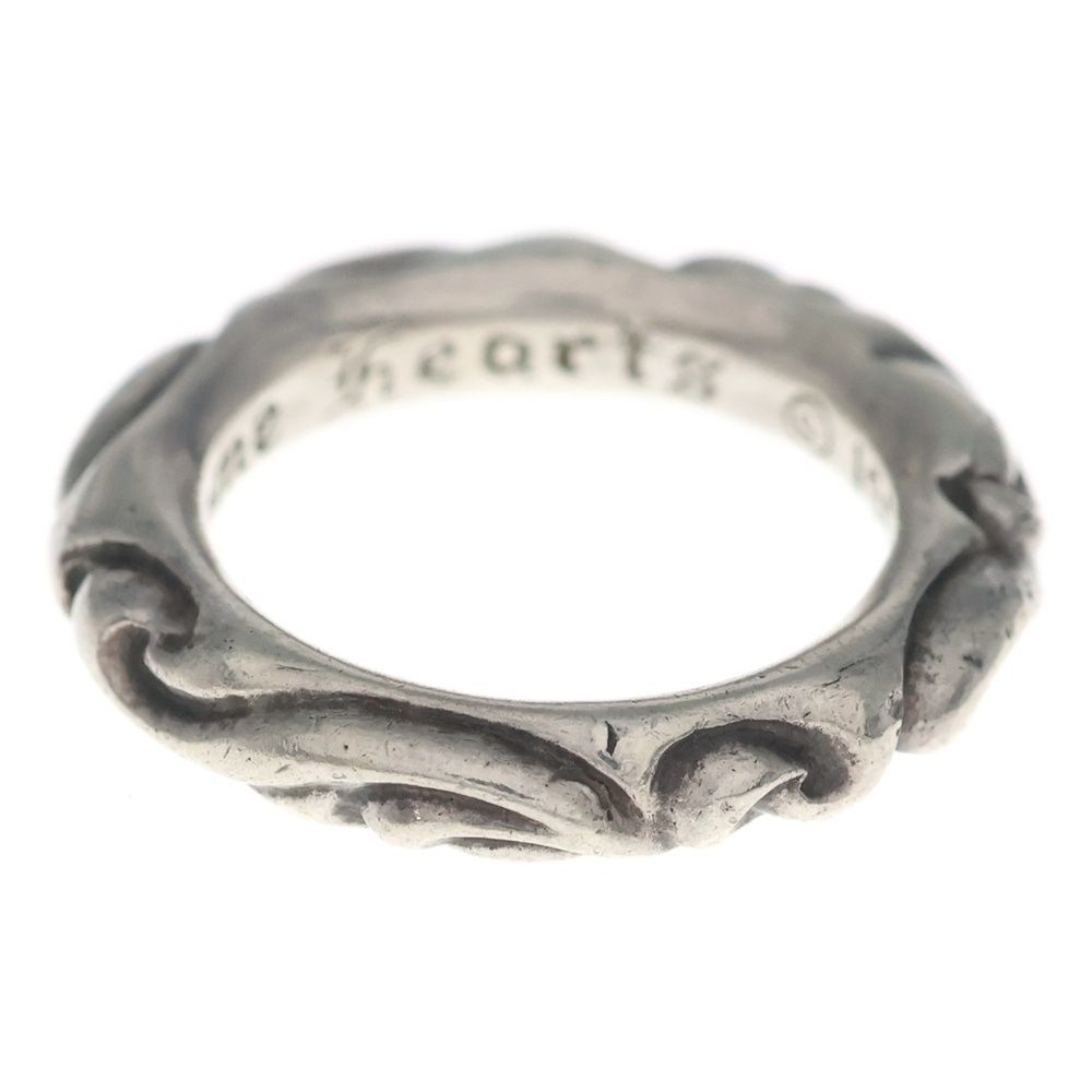 Chrome Hearts Scrl Band Scroll Ring Silver