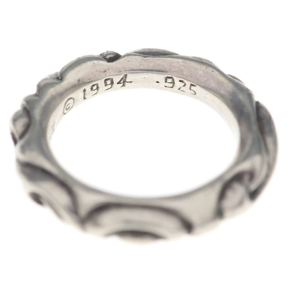 Chrome Hearts Scrl Band Scroll Ring Silver — view 5
