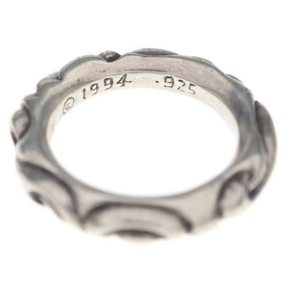 Chrome Hearts Scrl Band Scroll Ring Silver — view 5