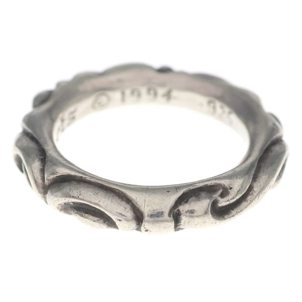 Chrome Hearts Scrl Band Scroll Ring Silver — view 3