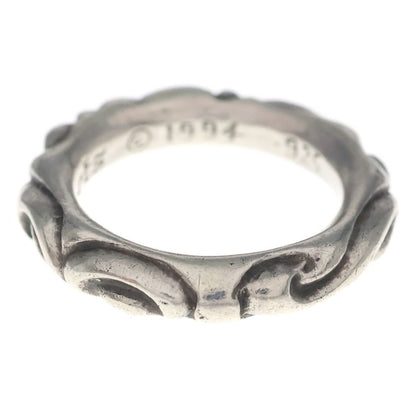 Chrome Hearts Scrl Band Scroll Ring Silver — view 3