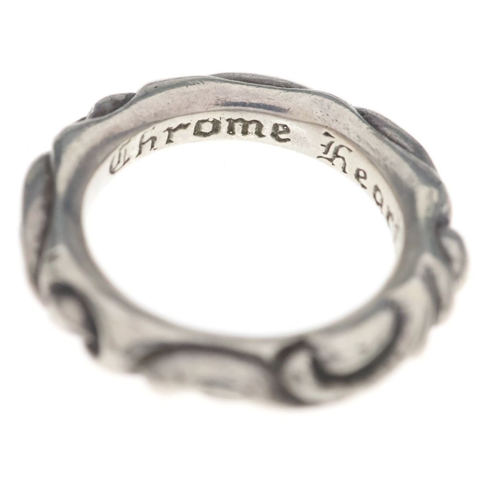 Chrome Hearts Scrl Band Scroll Ring Silver — view 4