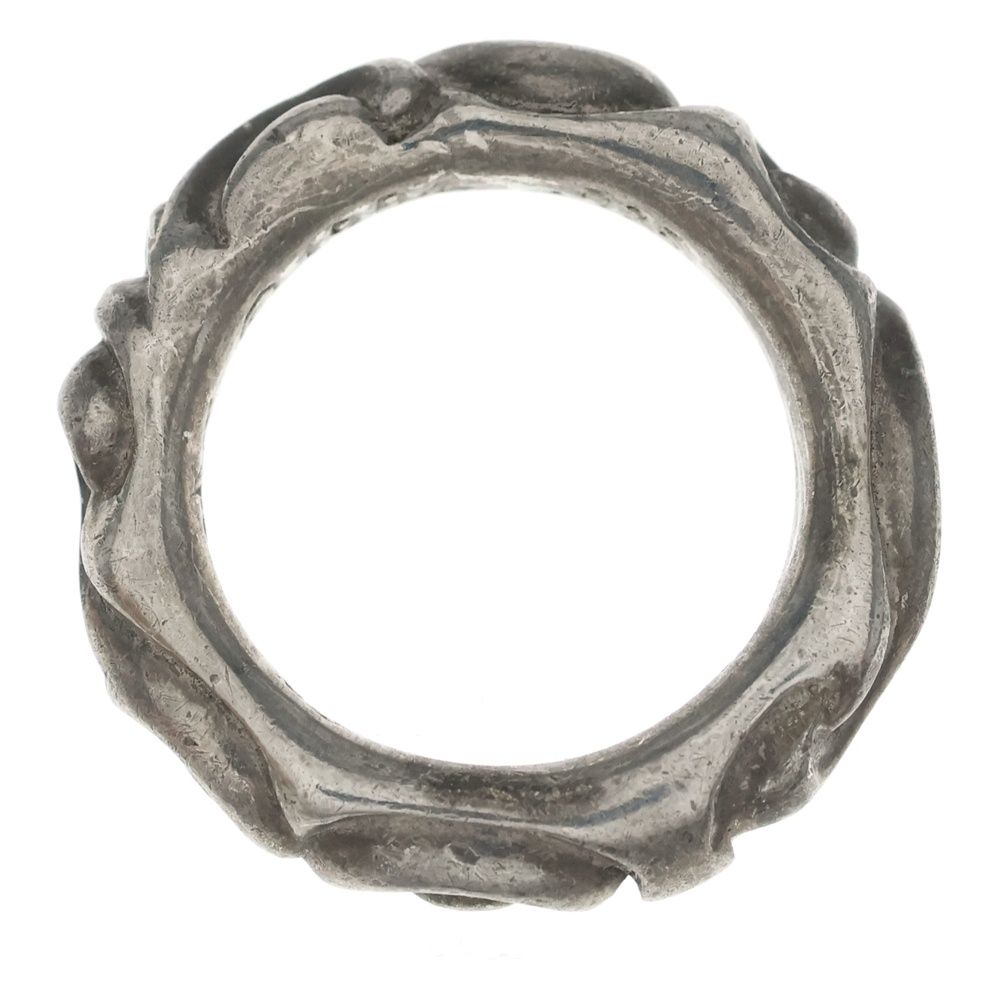 Chrome Hearts Scrl Band Scroll Ring Silver — view 6