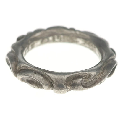 Chrome Hearts Scrl Band Scroll Ring Silver — view 3