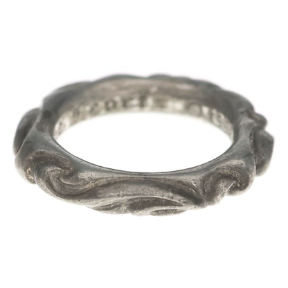 Chrome Hearts Scrl Band Scroll Ring Silver