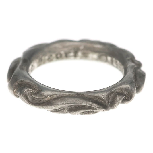 Chrome Hearts Scrl Band Scroll Ring Silver