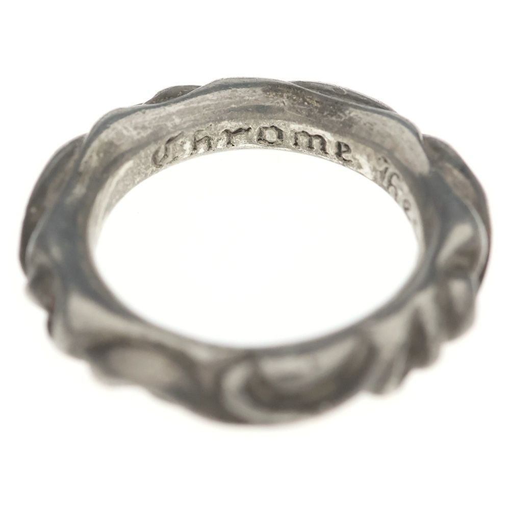 Chrome Hearts Scrl Band Scroll Ring Silver — view 4