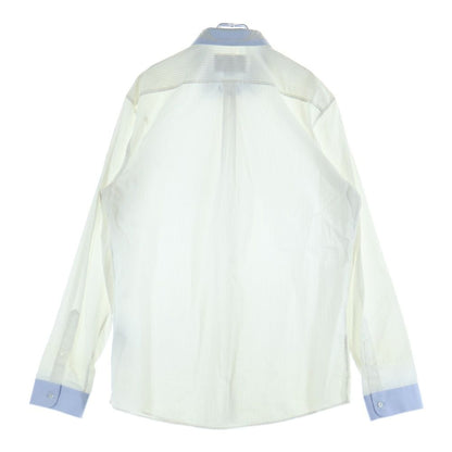 Gucci Striped Long Sleeve Shirt Collar Flower Embroidery — view 2