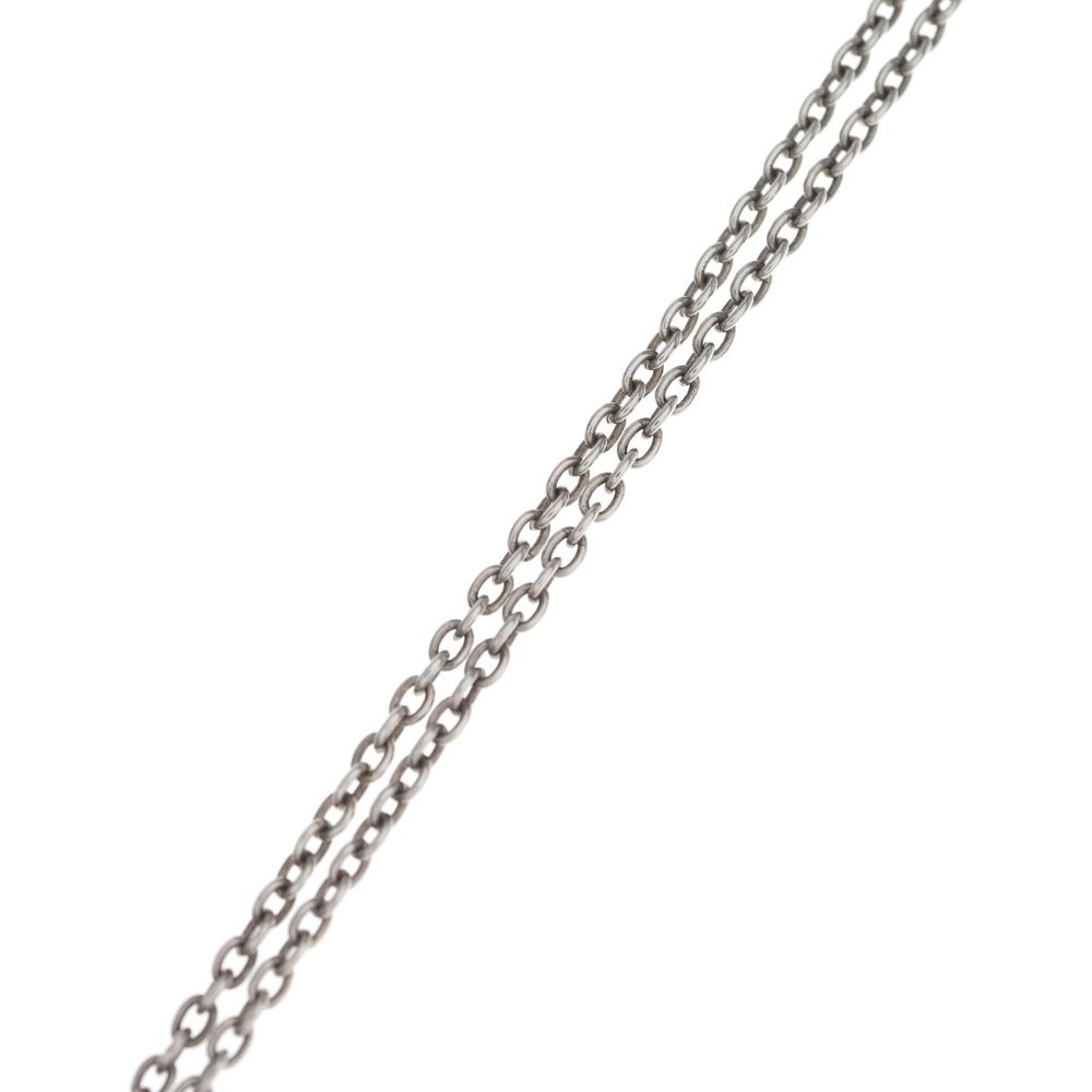 Chrome Hearts Comme Des Garcons CH Plus Dmnd CH 2 Point Diamond Silver Necklace — view 4