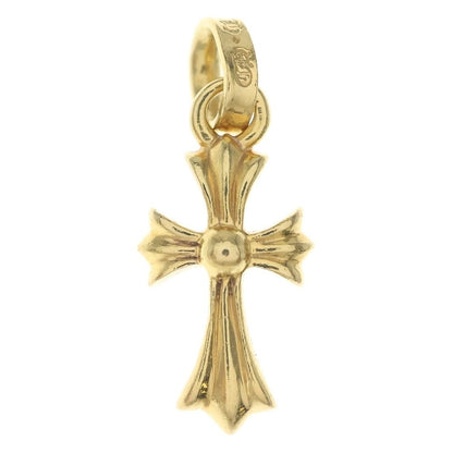 Chrome Hearts 22k Crs Baby Fat Cross Pendant Top Gold