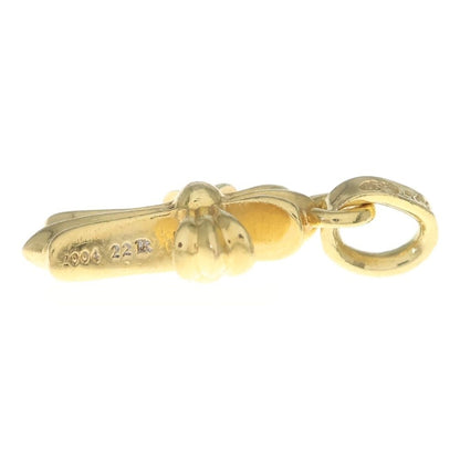 Chrome Hearts 22k Crs Baby Fat Cross Pendant Top Gold — view 4