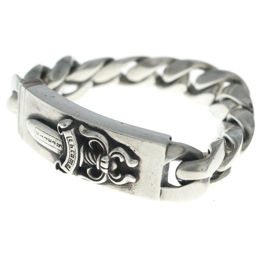 Chrome Hearts ID Dagger ID Classic Link Bracelet Silver