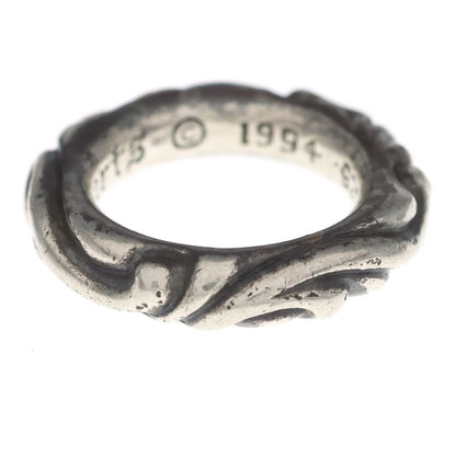 Chrome Hearts Scrl Band Scroll Ring Silver — view 3