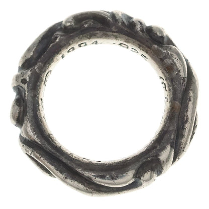 Chrome Hearts Scrl Band Scroll Ring Silver — view 6