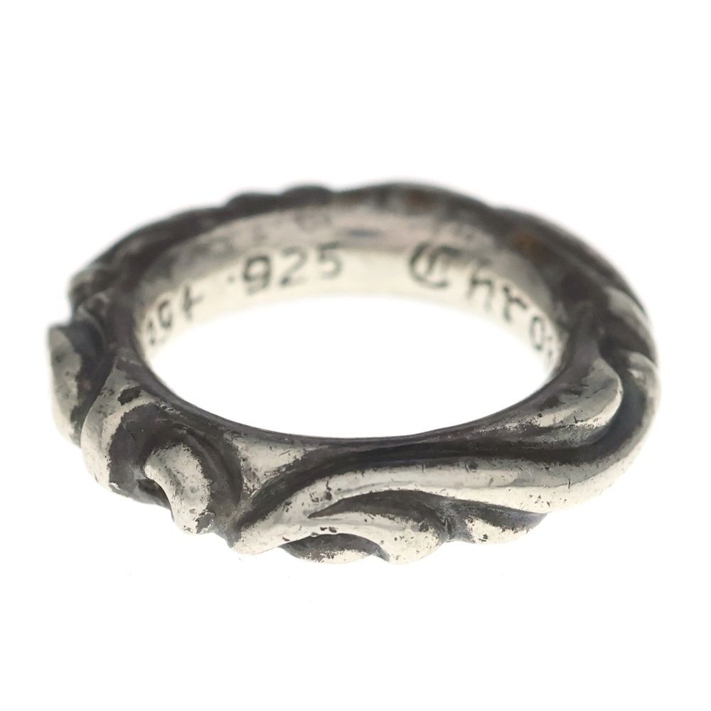 Chrome Hearts Scrl Band Scroll Ring Silver — view 2