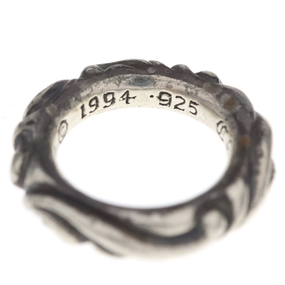 Chrome Hearts Scrl Band Scroll Ring Silver — view 5