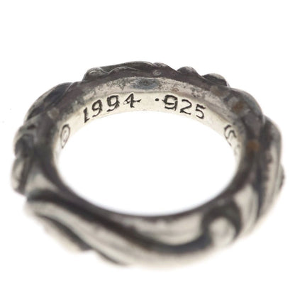 Chrome Hearts Scrl Band Scroll Ring Silver — view 5