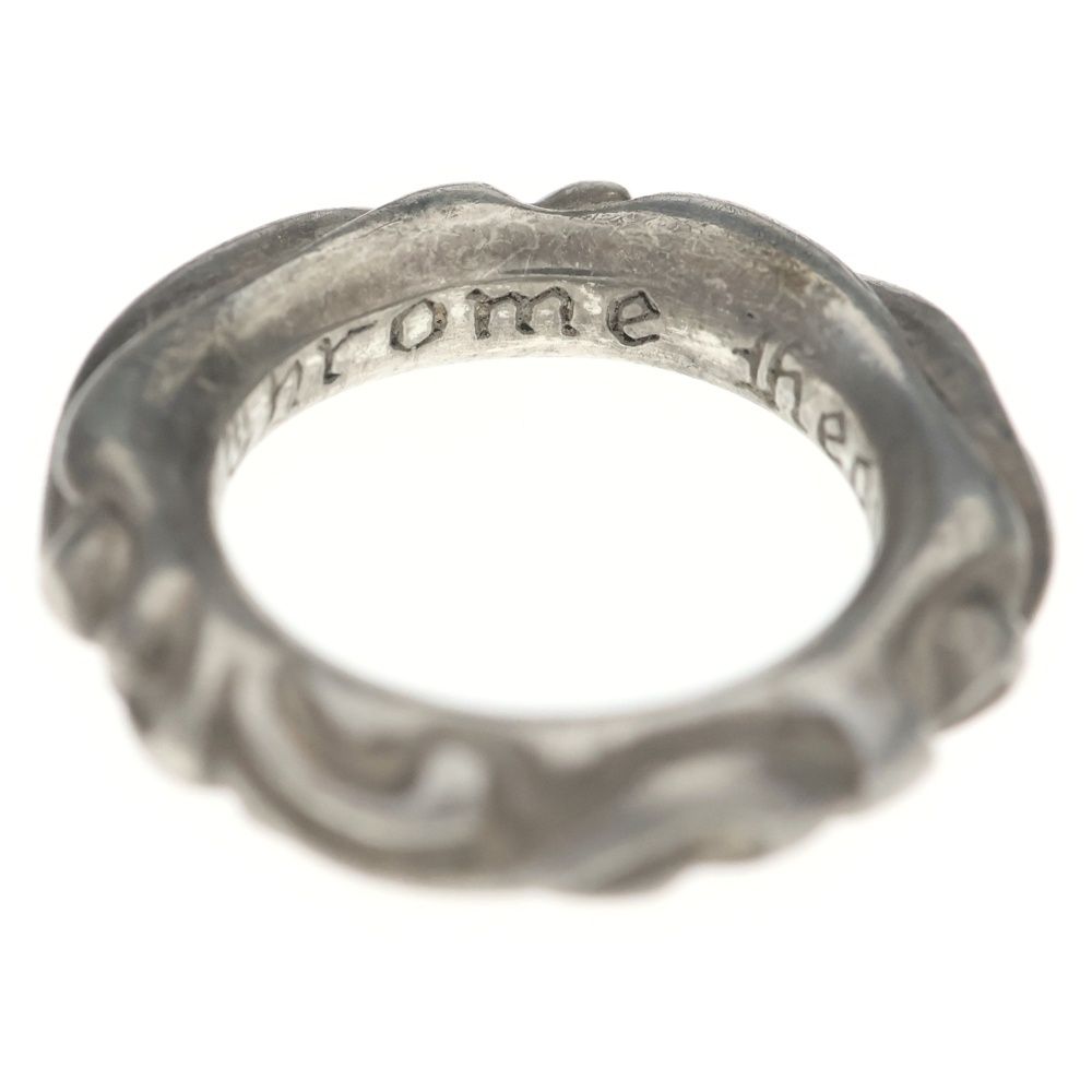 Chrome Hearts Scrl Band Scroll Ring Silver — view 4