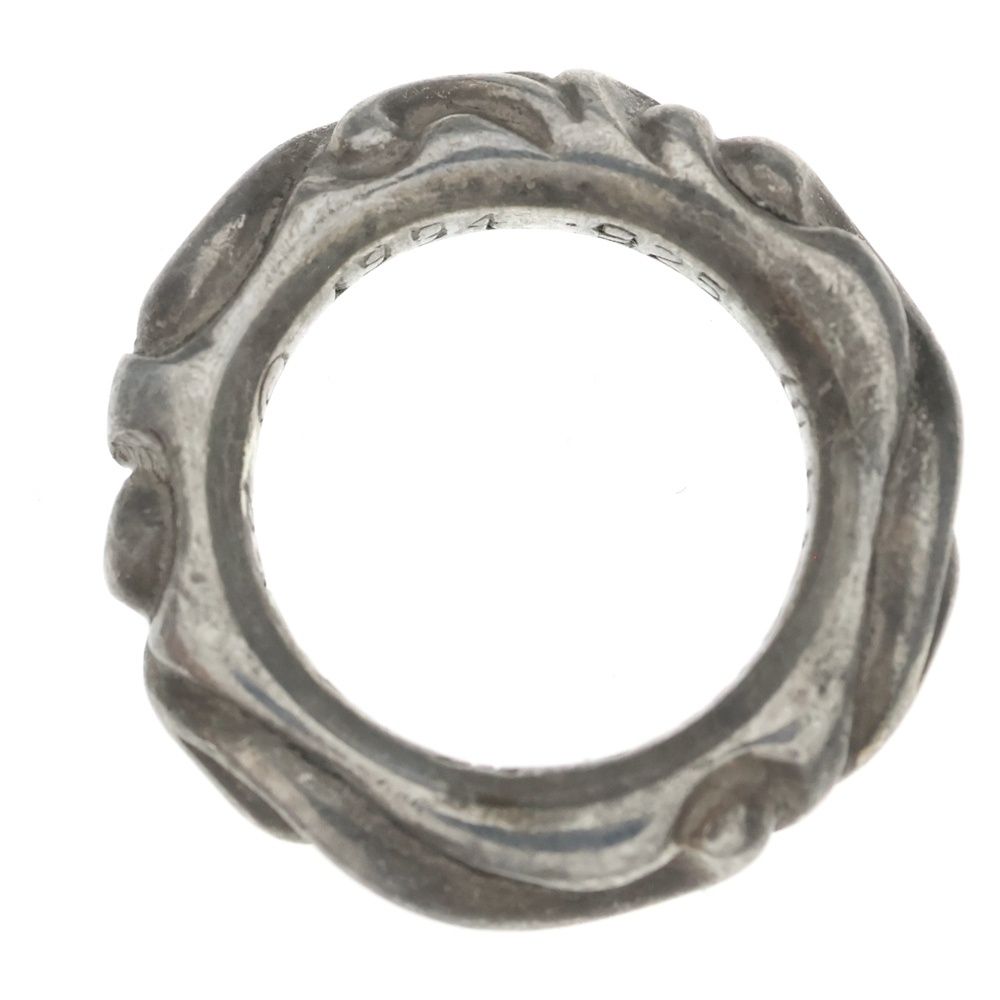 Chrome Hearts Scrl Band Scroll Ring Silver — view 6
