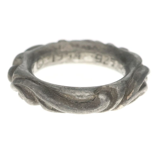 Chrome Hearts Scrl Band Scroll Ring Silver