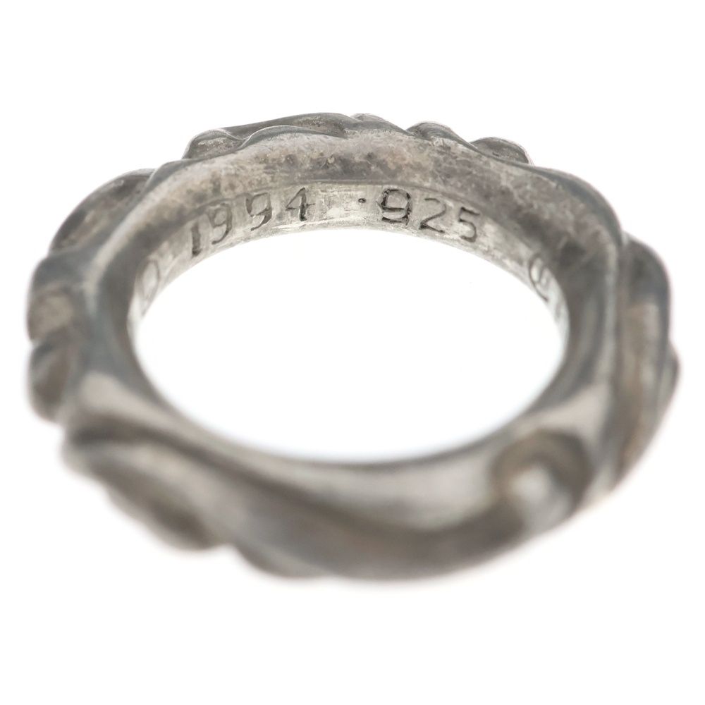 Chrome Hearts Scrl Band Scroll Ring Silver — view 5
