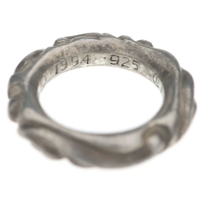 Chrome Hearts Scrl Band Scroll Ring Silver — view 5