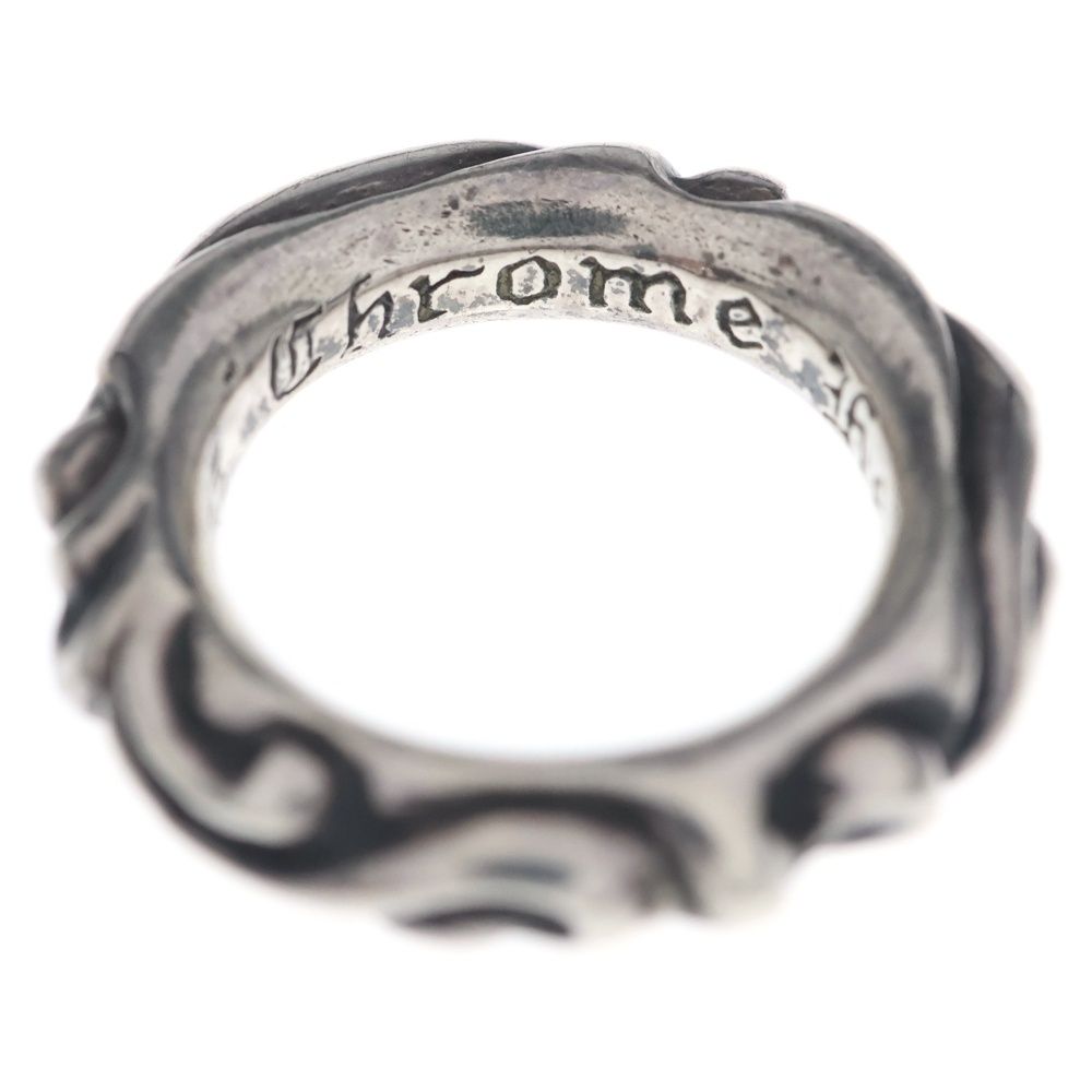 Chrome Hearts Scrl Band Scroll Ring Silver — view 4