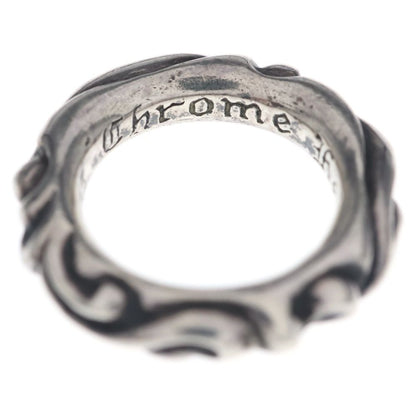 Chrome Hearts Scrl Band Scroll Ring Silver — view 4
